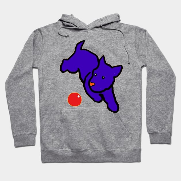 Scottie at play Hoodie by KBMorgan